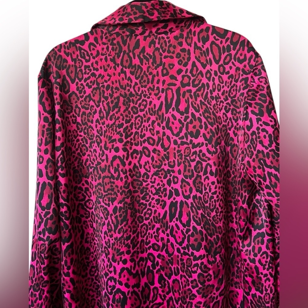 Black Label Pink Leopard Print Robe - Picture 6 of 14